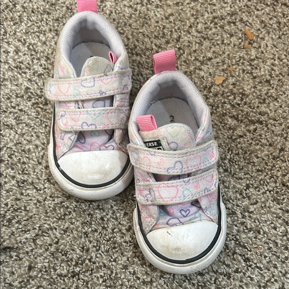 Converse Kids' Multicolor Heart Sneakers
